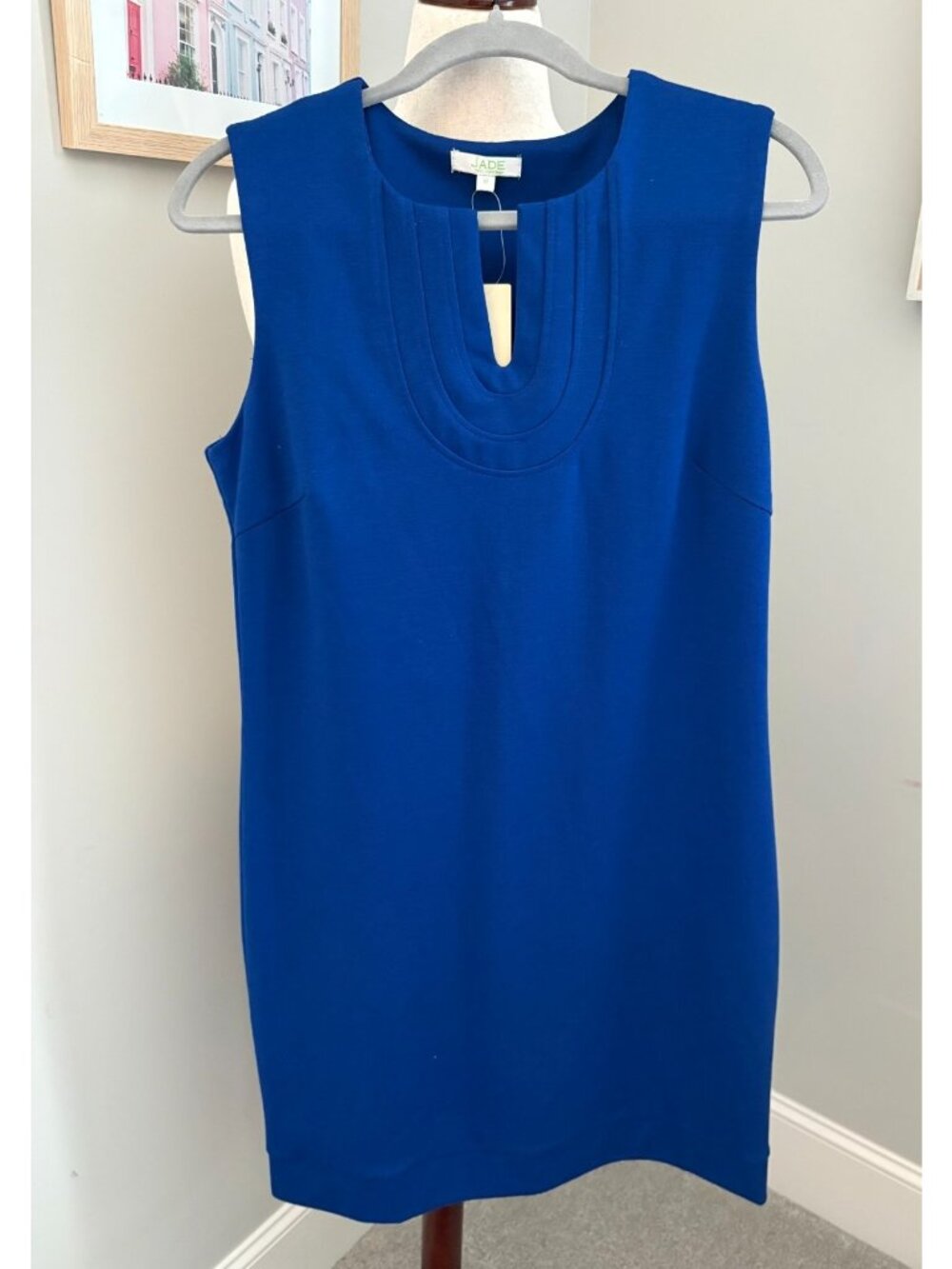 NWT Jade Melody Tam Women's Sheath Dress Royal Blue Size M Lined Cocktail Career